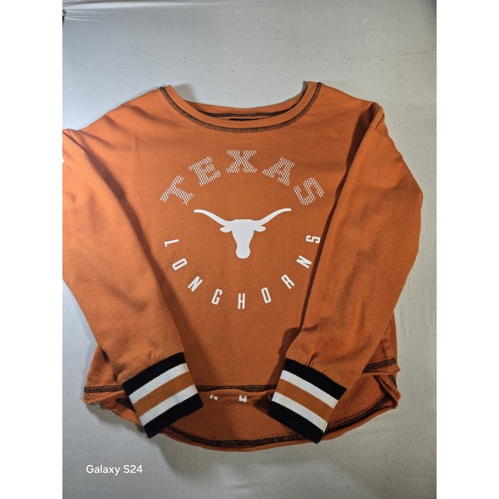 UT Longhorn Sweater unisex kids Small Burnt‎ Orange Gen2 pullover